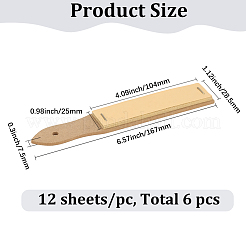6Pcs Sandpaper File with Wood Pencil Sandpaper Board&nbsp;TOOL-GF0003-59