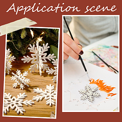 4 Styles Christmas Theme Unfinished Wood Solid Display Decorations&nbsp;DJEW-WH20002-21C
