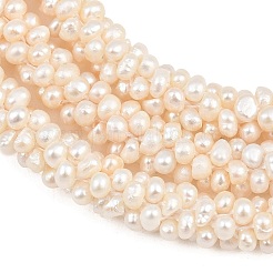 Natural Cultured Freshwater Pearl Woven Beads Strands&nbsp;PA-CBAFEE8-09