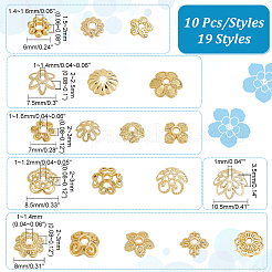 190Pcs 19 Styles Brass Spacer Beads&nbsp;FIND-PH0017-86