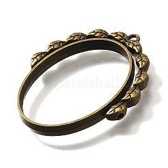 Rotatable Alloy Swivel Open Back Bezel Pendants&nbsp;PALLOY-I223-18AB