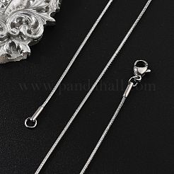 Non-Tarnish 304 Stainless Steel Snake Chain Necklaces&nbsp;NJEW-L160-010P