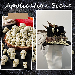 150Pcs 3 Styles Mini Resin Skull Display Decorations&nbsp;FIND-SP0005-57
