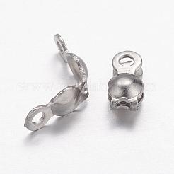 Tarnish Resistant 304 Stainless Steel Bead Tips&nbsp;STAS-E129-06P