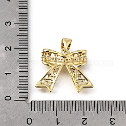 Brass Micro Pave Cubic Zirconia Pendants&nbsp;KK-Q066-09B-G