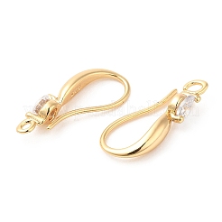 Brass Earring Hooks&nbsp;X-KK-F855-20G