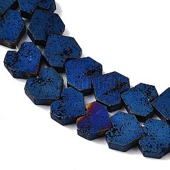 Electroplated Natural Lava Rock Beads Strands&nbsp;G-K388-04B-06