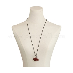 Baking Paint Copper Alloy Cloud Pendant Adjustable Black Waxed Cord Necklaces for Women Men&nbsp;WGF5E6C-02