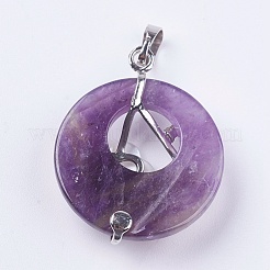 Natural Amethyst Pendants&nbsp;G-F546-A03