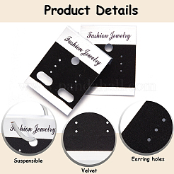 120Pcs Plastic Earring Display Cards&nbsp;CDIS-SC0001-13