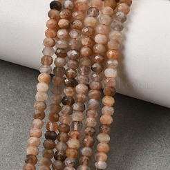Natural Multi-Moonstone Beads Strands&nbsp;X-G-B074-A08-01