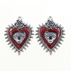Gothic Style Alloy Resin Pendants&nbsp;X-PW-WGE8991-01