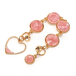 Alloy & Resin Link Chain for DIY Keychains&nbsp;MOBA-WH0003-24