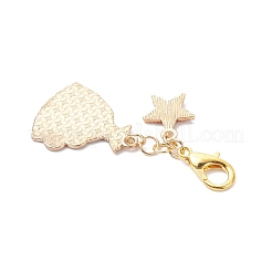 7Pcs Alloy Enamel Pendant Decorations&nbsp;HJEW-JM04309