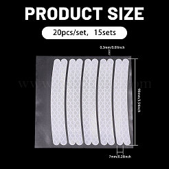 20Pcs Wheel Fluorescent Stickers&nbsp;OFST-WH0004-102