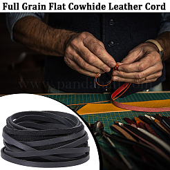 Flat Cowhide Leather Jewelry Cord&nbsp;LC-GF0001-10A-04