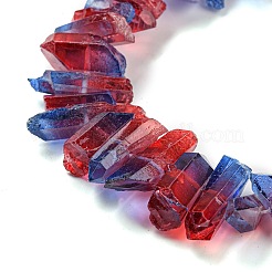 Natural Dyed Quartz Beads Strands&nbsp;G-G791-14K