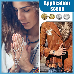 120Pcs 2 Colors Tibetan Style Alloy Beads&nbsp;FIND-FG0004-67