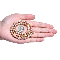 Natural Cultured Freshwater Pearl Beads Strands&nbsp;PEAR-N013-05I