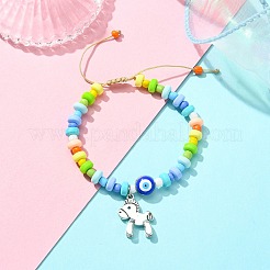 Alloy Hobbyhorse Charm Bracelet&nbsp;BJEW-JB09655