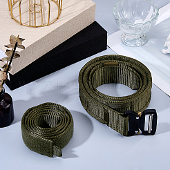 Adjustable Nylon Waistbands with Black Alloy Buckles for Outdoor&nbsp;AJEW-WH0643-212B-02