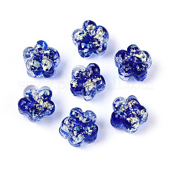 Handmade Foil Lampwork Beads Strands&nbsp;FOIL-T008-06D
