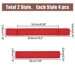 8Pcs 2 Styles Rectangle Felt Bag Base Shaper&nbsp;DIY-WR0004-37A