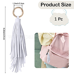 1Pc PU Leather Tassel Pendant Keychains&nbsp;FIND-CL0002-41B