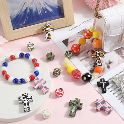 20Pcs 10 Styles Silicone Focal Beads&nbsp;SIL-SC0002-05