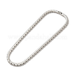 Clear Cubic Zirconia Tennis Necklace&nbsp;NJEW-E038-10B-P