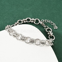 304 Stainless Steel Link Chain Bracelets&nbsp;BJEW-H207-01B-P