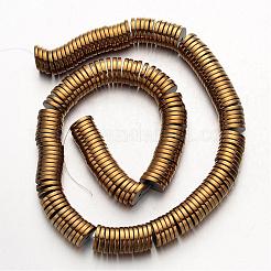 Electroplate Non-magnetic Synthetic Hematite Beads Strands&nbsp;G-F300-17C