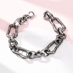 304 Stainless Steel Chunky Link Chain Bracelets for Women Men&nbsp;BJEW-C148-03AS