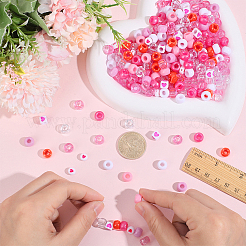 1200Pcs 10 Styles Opaque Plastic and  Opaque Acrylic Beads&nbsp;KY-PA0001-15A