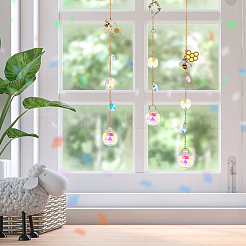 3Pcs Glass Suncatchers&nbsp;HJEW-OC00285