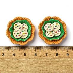 Fried Chip Doughnut Theme Opaque Resin Imitation Food Decoden Cabochons&nbsp;RESI-S392-02A