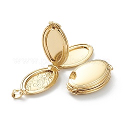Brass Locket Pendants&nbsp;X-KK-P199-10G