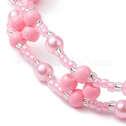 Flower Glass Seed Beaded Bracelets for Women&nbsp;BJEW-JB10267