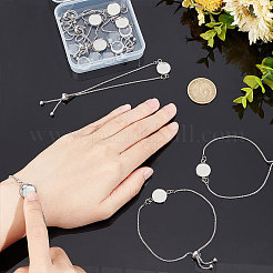DIY Blank Dome Flat Round Link Bracelet Making Kit&nbsp;DIY-UN0004-11