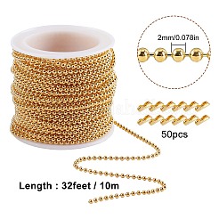 Brass Ball Chains Set&nbsp;CHC-SC0001-02G