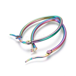 304 Stainless Steel Geometric Hoop Earrings&nbsp;STAS-D171-05D-M
