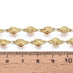 5M 304 Stainless Steel Shell Shape Link Chains&nbsp;CHS-T071-63G