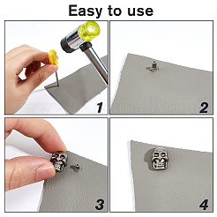 48Pcs Alloy Studs Rivets&nbsp;FIND-FH0011-42B