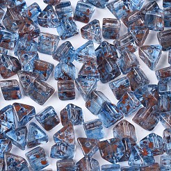 Picasso Transparent Glass Beads&nbsp;SEED-Q039-02B