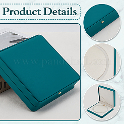 Square PU Leather Single Necklace Boxes&nbsp;AJEW-WH0016-59A