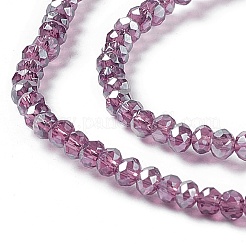 Electroplate Glass Beads Strands&nbsp;EGLA-R048-2mm-11