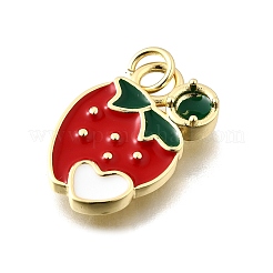 Brass Enamel Pendants&nbsp;KK-Z104-06G-05