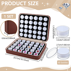 Plastic Loose Diamond Round Boxes&nbsp;CON-WH0099-42D