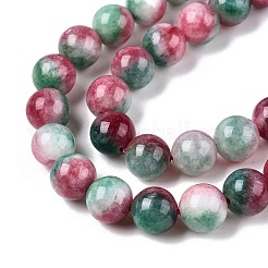 Dyed Natural White Jade Beads Strands&nbsp;G-T138-10mm-210-17