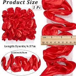5 Yards Polyester Satin Chiffon Wavy Lace&nbsp;OCOR-CY0001-66A